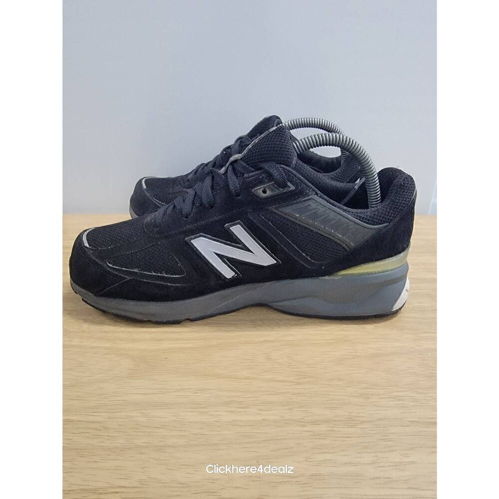 New Balance 990v5 USA Women’s Running Shoes Size 8 XW Black Extra Wide Boys 6.5